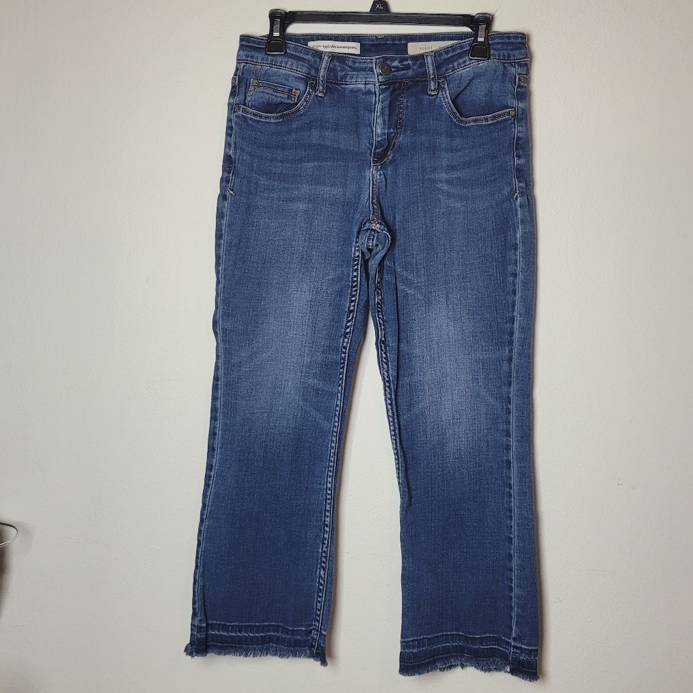 Anthropologie Pilcro Cropped Flare Jeans